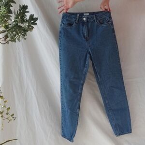 High Waisted Medium Wash Mom Jeans